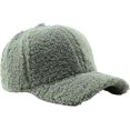 thumbnail image 1 of LinYooLi Winter Baseball Cap for Women Lamb Wool Solid Color Warm Visor Teddy Fleece Hat for Outdoor Travel Adjustable, 1 of 5