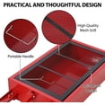 thumbnail image 5 of 20 Gallon Oil Drain Pan Oil Drain Tank, 76L Low Profile Oil Drain Pan, Large Capacity Oil Change Pan with Manual Pump & T Foldable Hand and Wheels, 8FT Hose Oil Drain Cart for Car, SUV, Trucks, 5 of 7