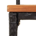 thumbnail image 5 of vidaXL 7 Piece Patio Bar Set Black Poly Rattan& Solid Wood Acacia, 5 of 48