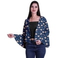 thumbnail image 1 of Moomaya Cardigan Court Imprimé pour Femmes à Manches Évasées, Boléro Court pour l'Été, 1 of 1
