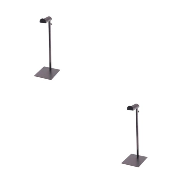 Jumpingount Soporte de exhibición de monedero de metal Soporte de estante de bolso ajustable Negro Acero Plata Negro Acero Plata 2Conjunto