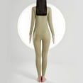 thumbnail image 6 of KIHOUT Clearance Women's Winter Thermal Underwear Woolen Thermal Suit Clothes Trousers Long Sleeved Round Neck Shirt/Shirt Suit, 6 of 7