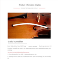 thumbnail image 2 of 4X Humidifier Panel Sound Hole Humidifier Tube Maintenance for Violins Musical Instruments Parts, 2 of 7