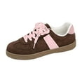 thumbnail image 6 of Rokment Women's Vintage Low Top Fashion Sneakers Classic Retro Casual Walking Shoes Non Slip Comfortable Tennis Skate Trainners Pink Size 8.5, 6 of 7