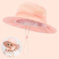 thumbnail image 2 of Youmylove Baby Sun Hat Toddler Bucket Hat Solid Color Hat Kids Beach Hats Wide Brim Outdoor Play For Boys And Girls Cute Baby Baseball Cap, 2 of 4