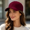 thumbnail image 6 of Cotton Outdoor Women Men Plain Baseball Cap Baby Infant Structured Adjustable Hat for Women Men Sun Hat, 6 of 7