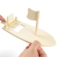 thumbnail image 4 of 6PCS Wood Boat Toy Creative Blank Paint DIY Educational Toy Craft DIY Wood, 4 of 10