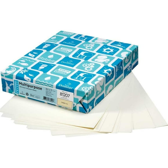 Domtar 81212 EarthChoice Bristol Multipurpose Cover Stock Letter size 8-1/2 x 11 cream (Pack of 250)