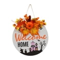 thumbnail image 3 of Señal de Puerta de Halloween Macarena Bienvenido Coronas de Halloween Estilo B, 3 of 8