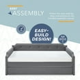 thumbnail image 6 of ClickDecor Bella Upholstered Daybed and Trundle Dark Gray, 6 of 7