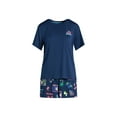 thumbnail image 6 of Joyspun Women's Short Sleeve Top and Shorts Pajama Set, 2-Piece, Sizes XS-3X, 6 of 6