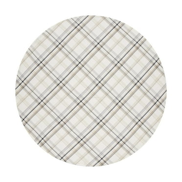 Better Homes & Gardens Monday Plaid Tablecloth 70" Round - Multi - 100% Cotton