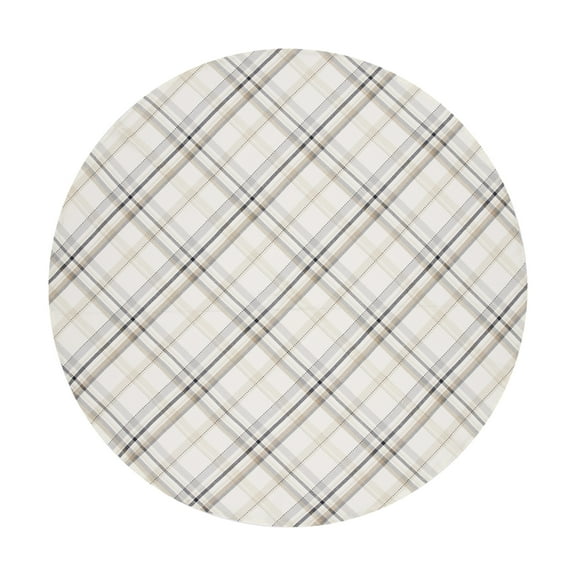 Better Homes & Gardens Monday Plaid Tablecloth 70" Round - Multi - 100% Cotton