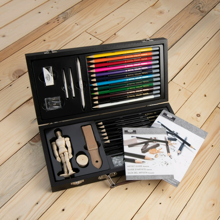 Beginners Artist Box Set Sketching Pad & Drawing Pencils Manikin