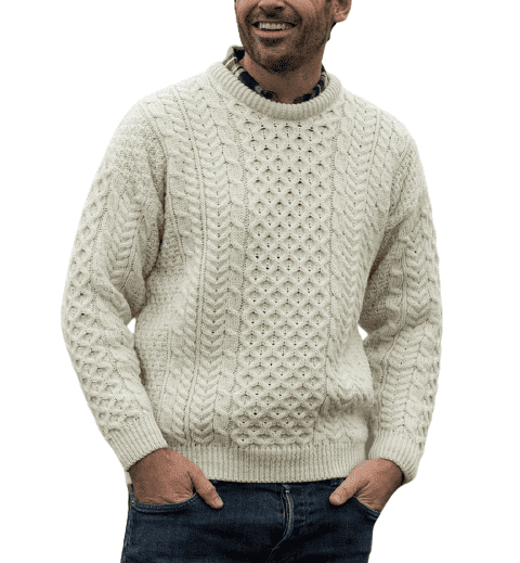 cotton aran sweater