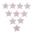 thumbnail image 1 of 10 Unidades Colgante de para Árbol de Navidad, Etiquetas de Estrella para Fabricación de Tarjetas, Decoupage 5x5cm blanco Gloria colgantes de dijes de madera natural, 1 of 9