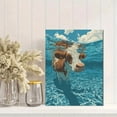 thumbnail image 2 of Cow Underwater Canvas Print, Wall Art for Farmhouse Living Room Bedroom Kitchen Bathroom Office Hotel Restaurant, 2 of 8