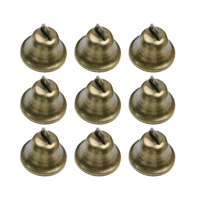 MasteelfCA 10pcs DIY Handmade Accessories 38mm Bronze Bell Copper Rattle Bell Party Decor Bell