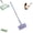 purple-1PC Cloths, variant on Fiber Lock Mini mop, Convenient Cloth Changing Mini mops,Multifunctional Lazy with One-Click Cloths Attachment for Wet and Dry Disposable Pads(The color of the rag is random.)
