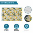 thumbnail image 6 of Summer Yellow Lemon Placemats Set of 4, Beige Vintage Pastoral Watercolor Placemats for Dining Table, Place Mats for Kitchen Tabletop, Waterproof Wipeable Dining Table Mats Set, 6 of 9