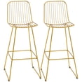 thumbnail image 2 of HOMCOM Metal Wire Bar Stools, Bar Height Barstools, 30" Seat Height, 2 of 9