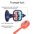 thumbnail image 3 of Musical Toy Drum with Adjustable Strap, Early Education Percussion Instrument for Preschool & Parties, Colorful ABS Plastic(Blue), 3 of 4
