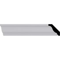 1 5/8"H x 1 5/8"P x 2 1/4"F x 94 1/2"L Odessa Traditional Crown Moulding