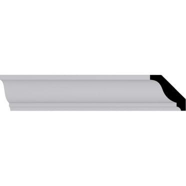 1 5/8"H x 1 5/8"P x 2 1/4"F x 94 1/2"L Odessa Traditional Crown Moulding