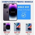 thumbnail image 2 of Compatible con iPhone 14 Pro Max Estuche magnético con purpurina Gardient, estuche lindo chapado con Magsafe para mujeres y niñas Protector de cámara completo Back Cove, 2 of 5