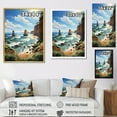 thumbnail image 4 of Designart "Limestone Pillars at Dusk" Nautical & Beach Floater Framed Canvas Wall Art, 4 of 7