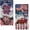 American flag_01, variant on Bohemian Leaf Kitchen Towel Decorative Set, Gold and Green Medieval Art Dish Towel, Hand Towel, Absorbent Drying Cloth, Tea Towel Set, Gift for Women, Housewarming Present 40.64cm x 60.96cm