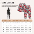 thumbnail image 4 of Honeii Tomato print Women's Pajama Sets Long Sleeve Button Down Sleepwear Nightwear Soft Pjs Lounge Sets-Small, 4 of 7