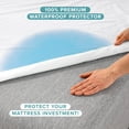 thumbnail image 3 of Bare Home Mattress Protector - Waterproof - Breathable - Vinyl Free - Hypoallergenic - Queen, White, 3 of 10