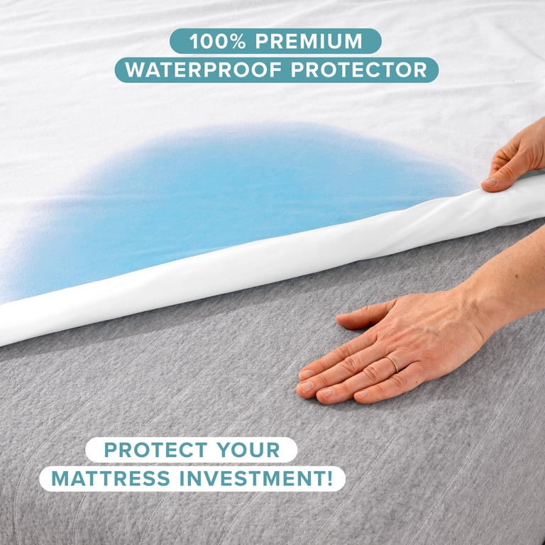 Bare Home Mattress Protector, Twin-XL, Waterproof photo 2