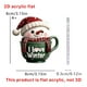 thumbnail image 2 of Christmas Cup 2D Flat Acrylic Ornaments Christmas Holiday Decorations Gifts For Children, 2 of 3