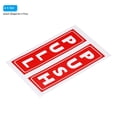 thumbnail image 3 of Uxcell 2"x5" PVC Adhesive Vertical Push Pull Door Sign Red 4 Set, 3 of 7