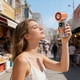 thumbnail image 4 of YiJuHui USB Rechargeable Handheld Fan with LED Light, Portable Mini Fan High Speed Cooling Fan, Battery Operated Fan for Office Desk Travel Outdoor Camping Sports, Quiet Personal Fan with Night Light, 4 of 5