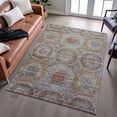 thumbnail image 6 of Addison Rugs Mayfield Premium Machine Washable Transitional Geometric Paprika Rectangle Rug, 10' x 14', 6 of 6
