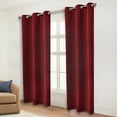 thumbnail image 3 of Superior Blackout Solid Light Filtering Grommet Curtain Panel Set, 46" x 84", Smoked Ash, 3 of 15