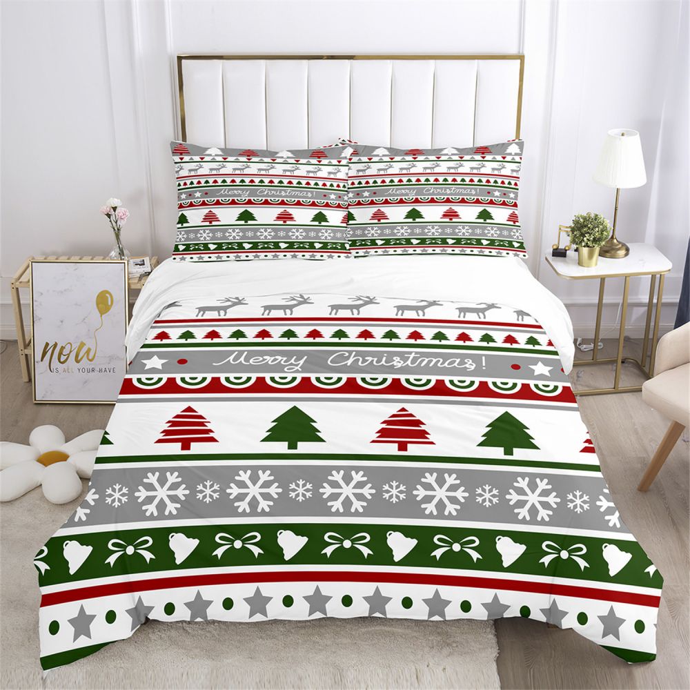 Santa Claus Christmas Bedding Bed Sets Twin Full Queen King Size Xmas