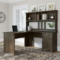 thumbnail image 5 of Bush Furniture Salinas Farmhouse 60 in L Shape Desk with Hutch, Box Drawer and Storage Cabinet in Ash Brown (Ships in 2 boxes), 5 of 5