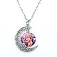 thumbnail image 4 of Proyecto SEKAI Anime wonderlands× Showtime Tenma Tsukasa, cabujón de cristal, collar de luna creciente, joyería llamativa, regalos, 4 of 4