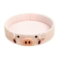 thumbnail image 1 of Cama de franela para gatos, cama para perros pequeños, cama de descanso, cama para rascar para mascotas Rosa, 1 of 9