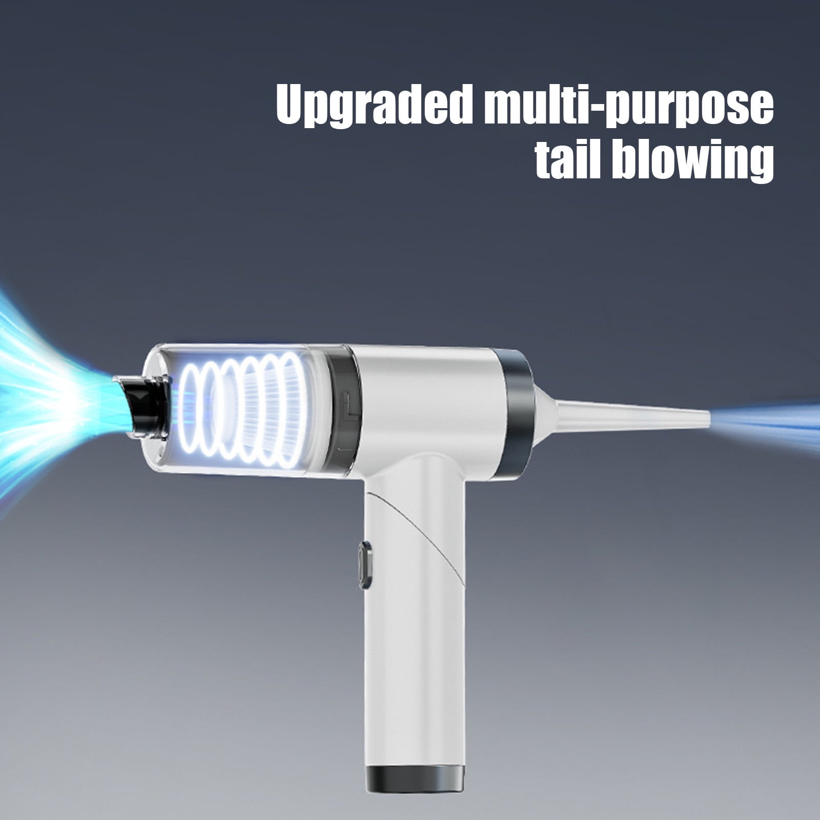 Tuphregyow Portable Cordless Car Vacuum Cleaner - Foldable Dust Buster with Powerful Suction and Filter - Perfect for Small Spaces Cleaning White