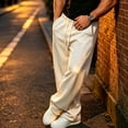 thumbnail image 5 of Men's Sweatpants Athletic Casual Pants with Pockets Workout Gym Joggers Solid Color Elastic Waist with Drawstring Pant, 5 of 7