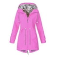 thumbnail image 3 of Sweat à Capuche Veste Femme Imperméable Hiver softshell Imperméable Outwear Extérieur Rose XXXL, 3 of 4