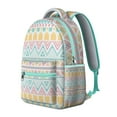 thumbnail image 2 of Boho Fashion Laptop Backpack - 17" Spacious Compartment, Tribal Print Water-Resistant Daypack for College Students, Perfect for Campus & Travel, 2 of 6