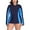 Blue, variant on Women's Plus Size Zipper Rash Guard Color Block Swim Shirt UPF 50+ Swimsuit Tops