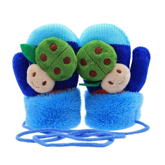 NOKIO Thermal Kids Ski Mittens Insulated Fingerless Gloves For Outdoor Activities Mittens For Baby Snow Gloves For Kids Girls Boys Winter Snow Ski Gloves Kintted Warm Gloves Girls Winter Gloves