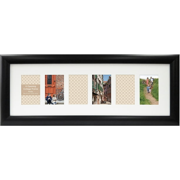 6Opening Collage Frame, Black